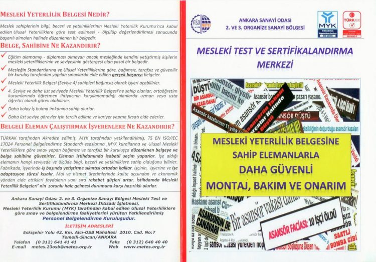 ANKARA SANAYİ ODASI MESLEKİ TEST VE SERTİFİKALANDIRMA MERKEZİ