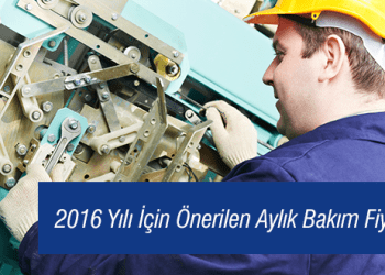2025 Yılı İçin TASİAD Tarafından Önerilen Asansör Aylık Bakım Fiyatları.