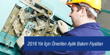 2026 Yılı İçin TASİAD Tarafından Önerilen Asansör Aylık Bakım Fiyatları.