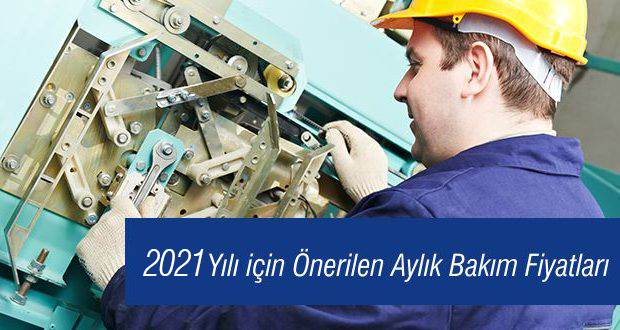 2026 Yılı İçin TASİAD Tarafından Önerilen Asansör Aylık Bakım Fiyatları.