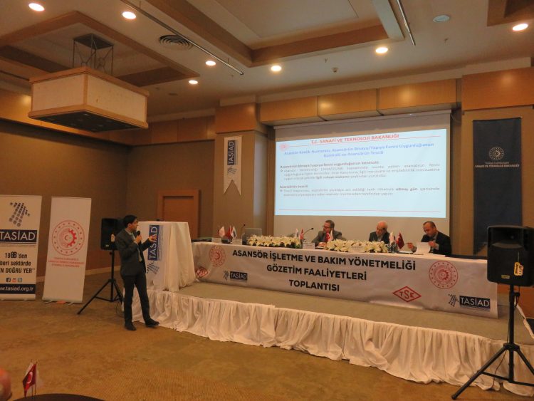 ASANSÖR İŞLETME VE BAKIM YÖNETMELİĞİ GÖZETİM FAALİYETLERİ TOPLANTISI YAPILDI.