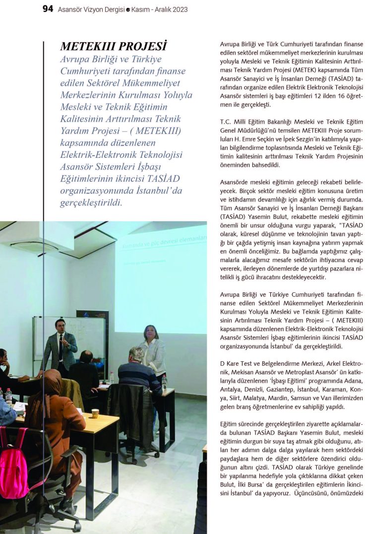 Asansör Vizyon Dergisi