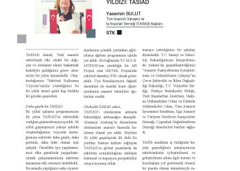 Sektörün Parlayan Yıldızı TASİAD – Asansör Vizyon Dergisi