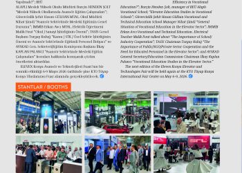 Elevex 2024 Asansör ve Teknolojileri Fuarı – Elevator World Temmuz Sayısı