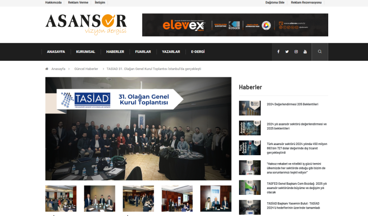 Asansör Vizyon Dergisi – Şubat Sayısı 2