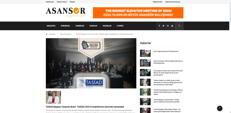 Asansör Vizyon Dergisi – Şubat Sayısı